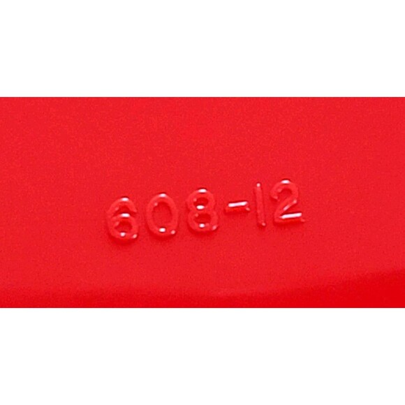 Vintage 3 Pc Tupperware Suzette Divided Relish Serving Tray 608-12 /229-5 Red - Picture 5 of 6